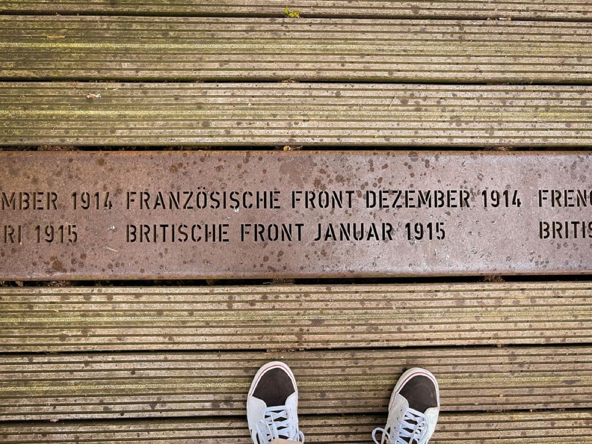 The Allied Front as settled in January 1915 - Photo Courtesy of Author