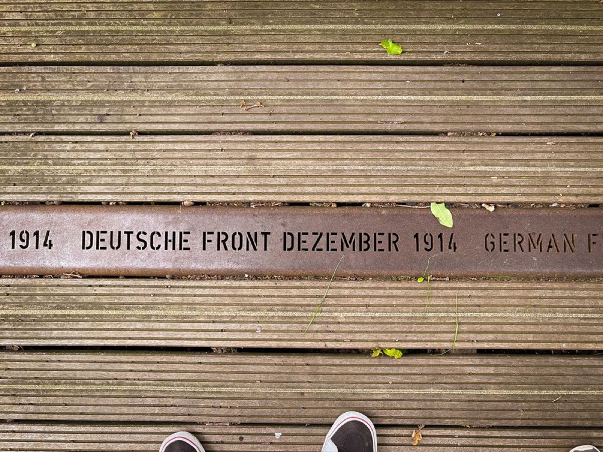 The German Front as settled in December 1914 - Photo Courtesy of Author