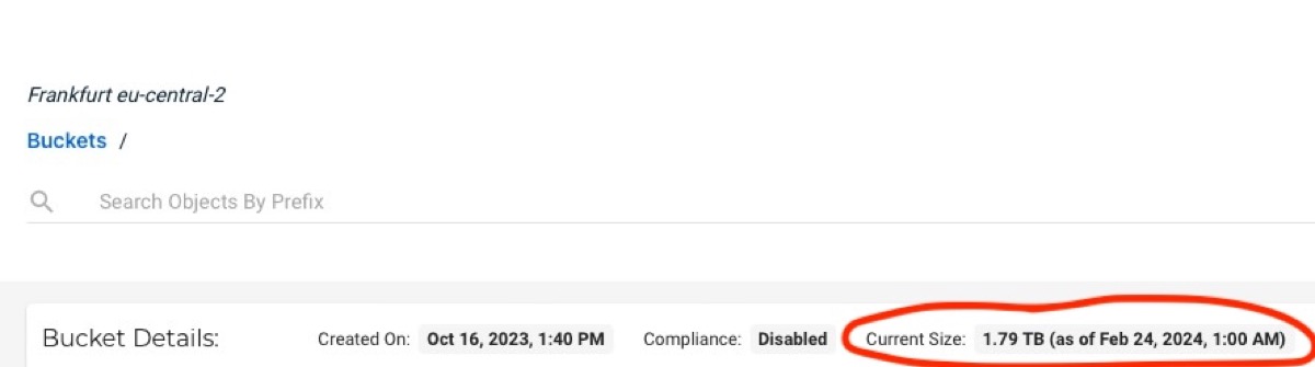 Mastodon’s space utilization in its S3-bucket