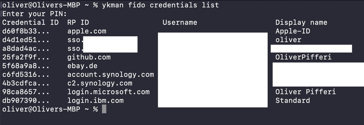 Looking what we can do with ykman